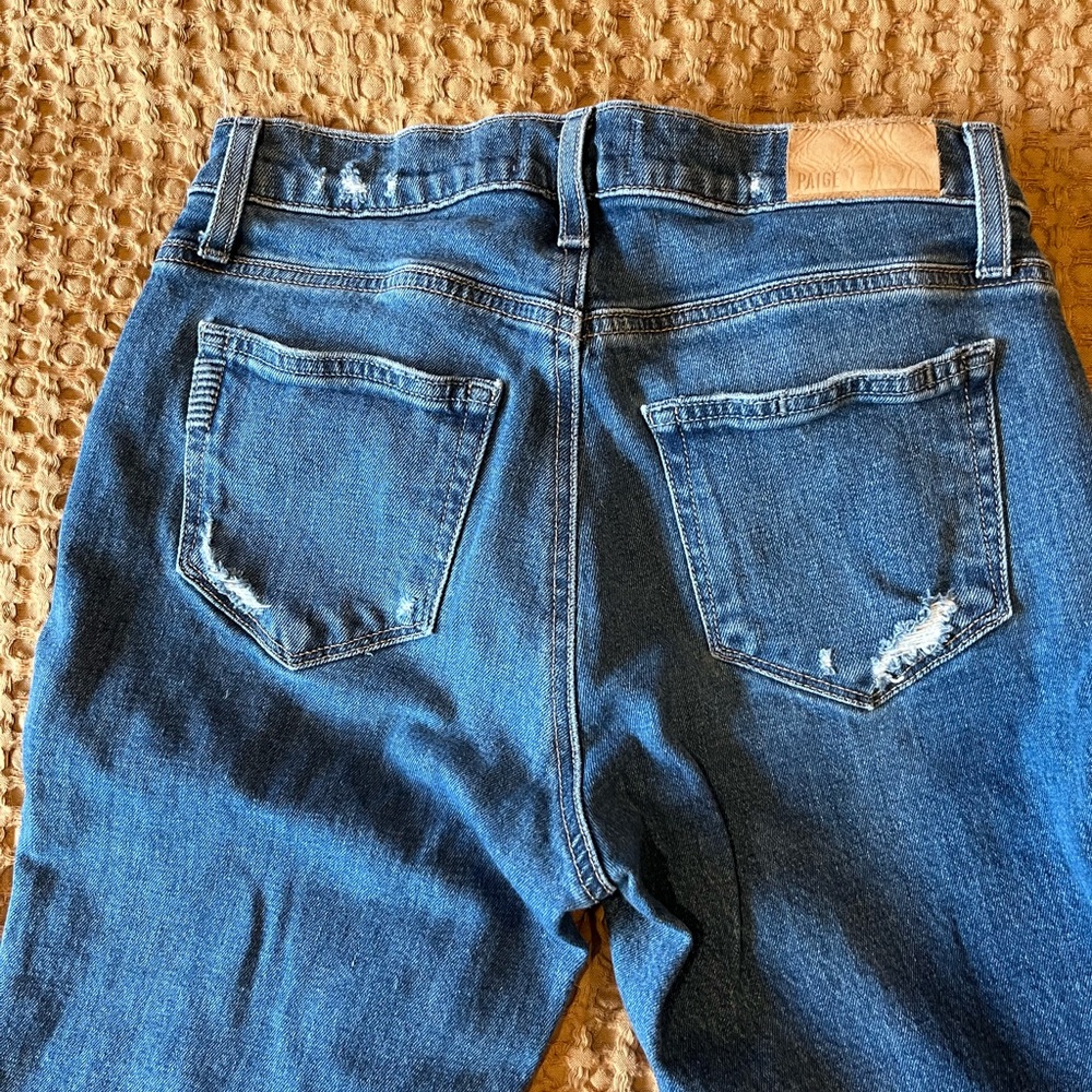 PAIGE Maternity Straight Leg Jeans - Picture 7 of 9